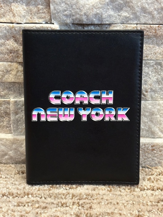 Coach Other - Coach NYC “80s Style” Logo Passport Holder
